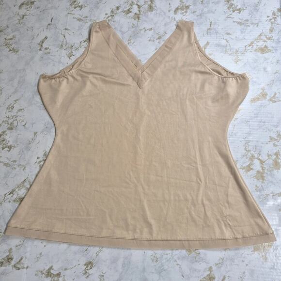 SPANX VNeck Camisole Plus Women 3X Slimplicity Nude Beige Shapewear Slimming New - Picture 2 of 8